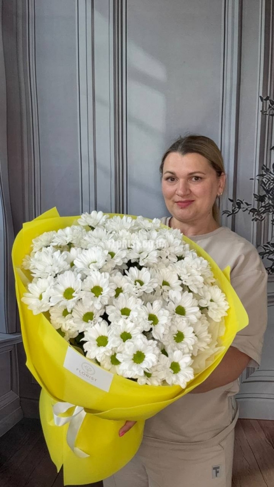 9 веток кустовой ромашки из Голландии